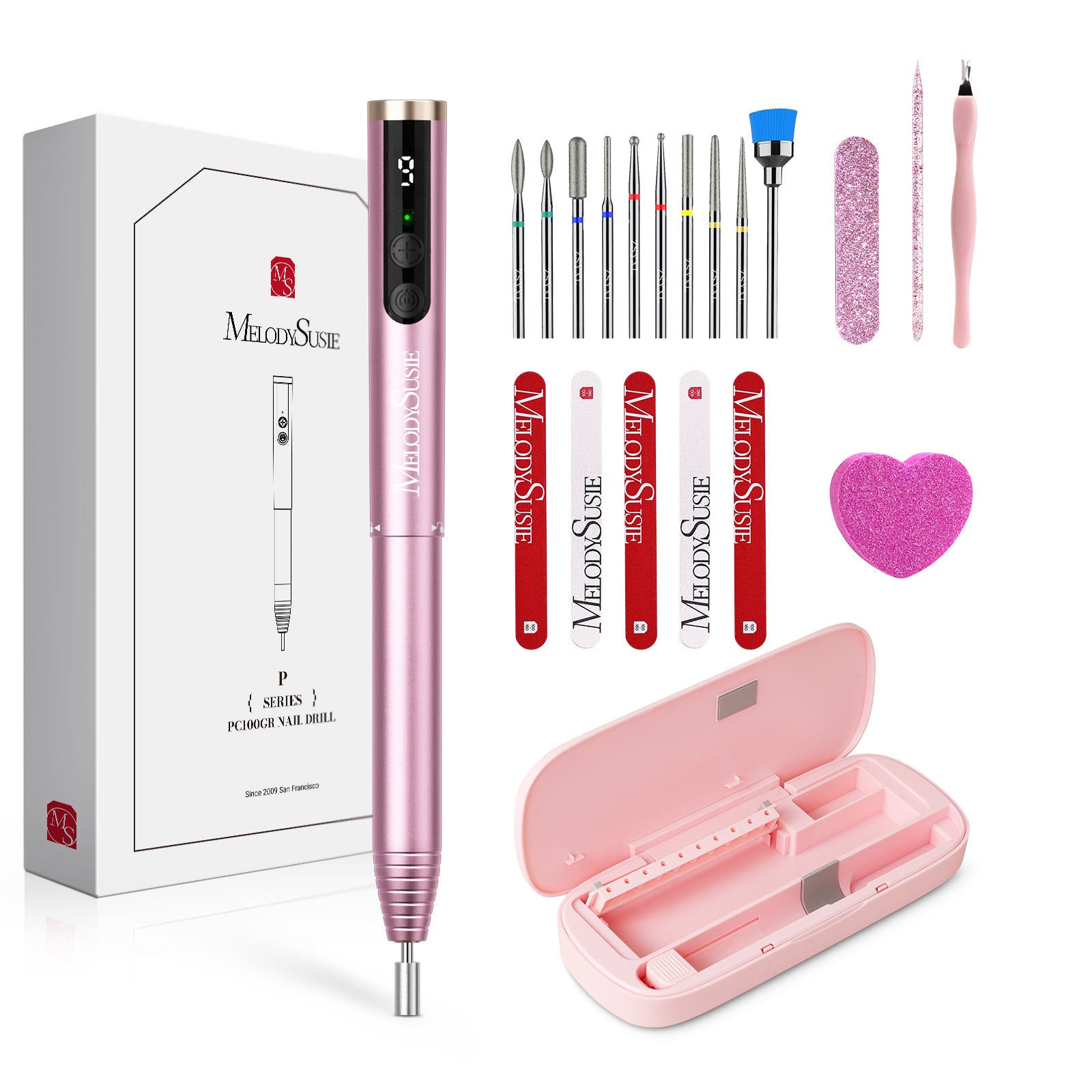 PocketNail PC100GR/PC100G Pen-Shaped Innovative Portable Rechargeable Nail Drill 20,000RPM - 图片17