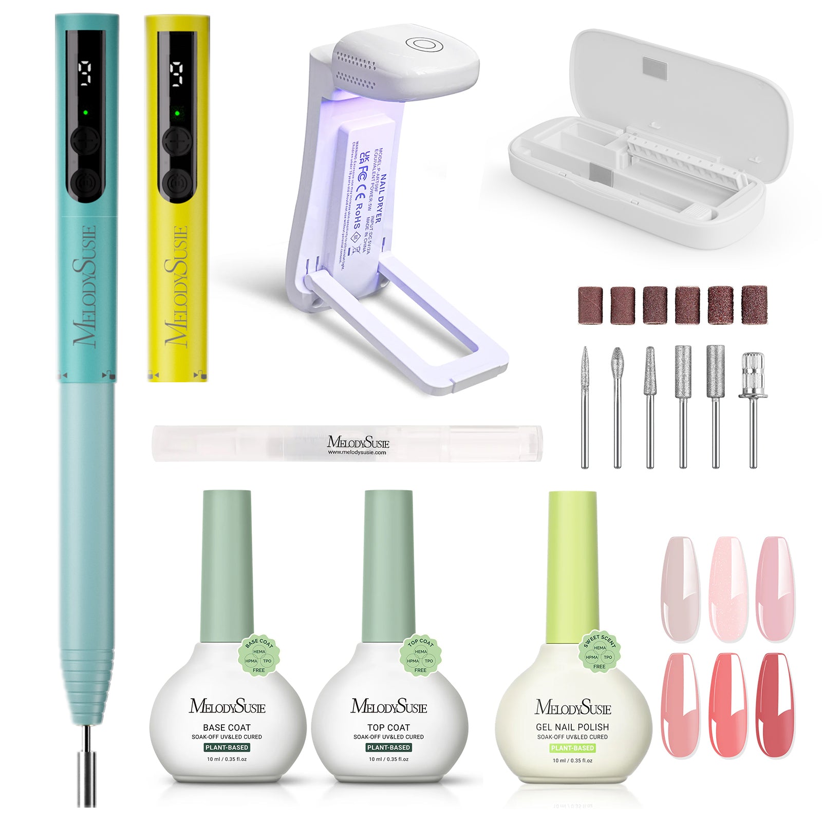 PocketNail PC100GR/PC100G Pen-Shaped Innovative Portable Rechargeable Nail Drill 20,000RPM - 图片50