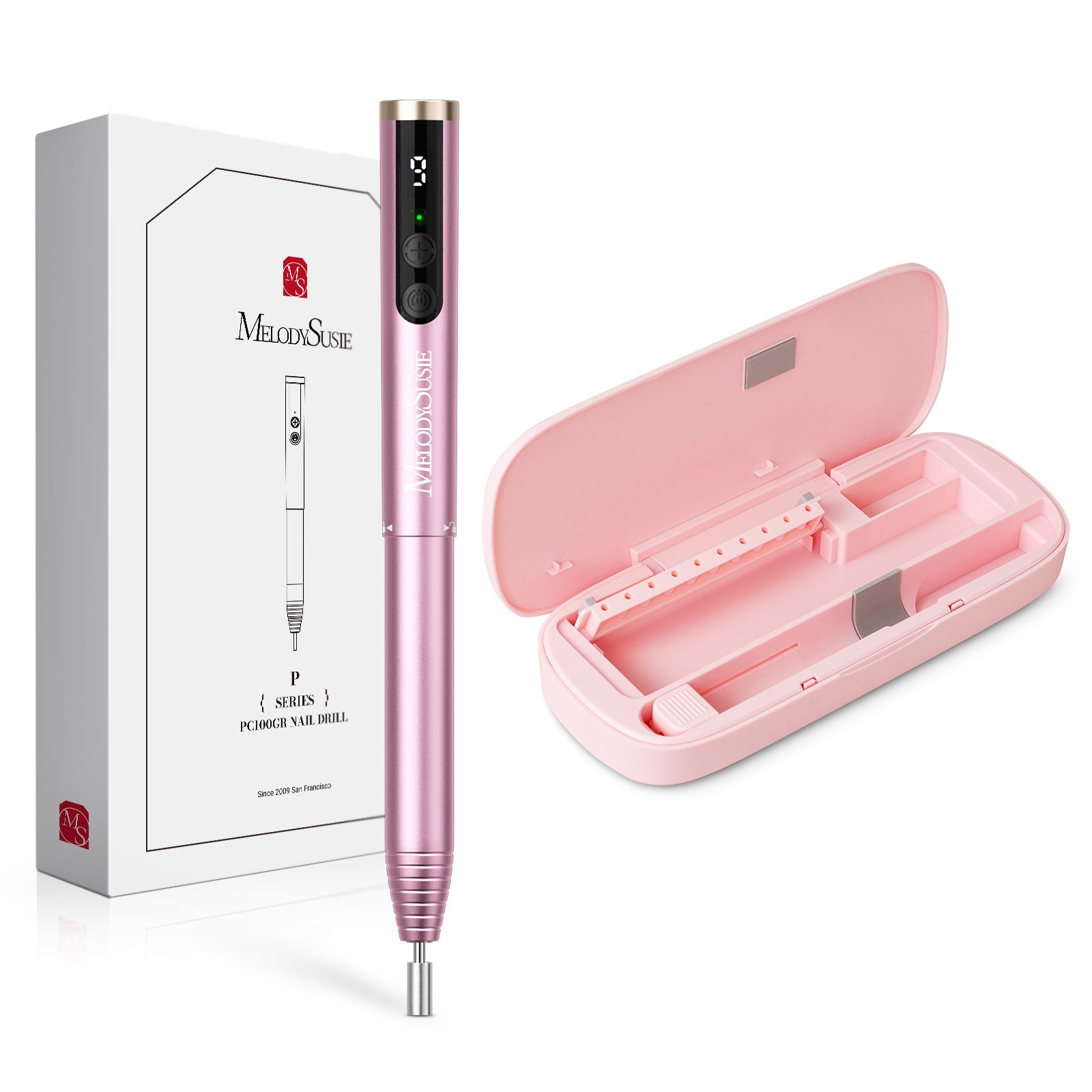 PocketNail PC100GR/PC100G Pen-Shaped Innovative Portable Rechargeable Nail Drill 20,000RPM - 图片12