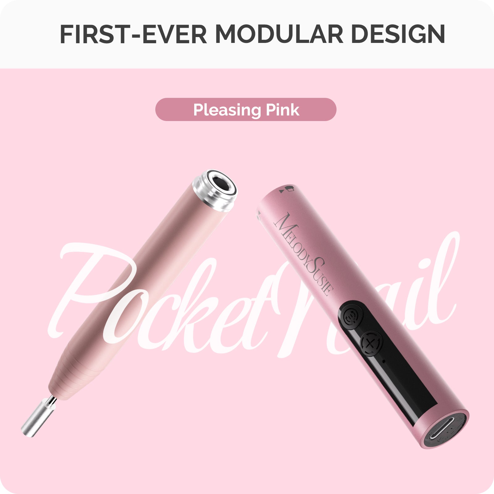 PocketNail PC100GR/PC100G Pen-Shaped Innovative Portable Rechargeable Nail Drill 20,000RPM - 图片26