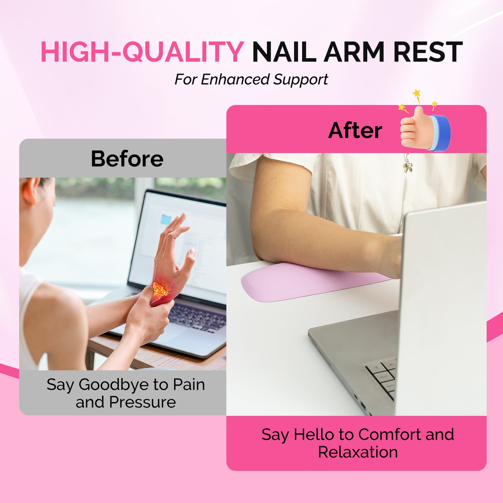 Portable PU Leather Nail Arm Rest - 图片8