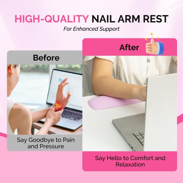 Portable PU Leather Nail Arm Rest