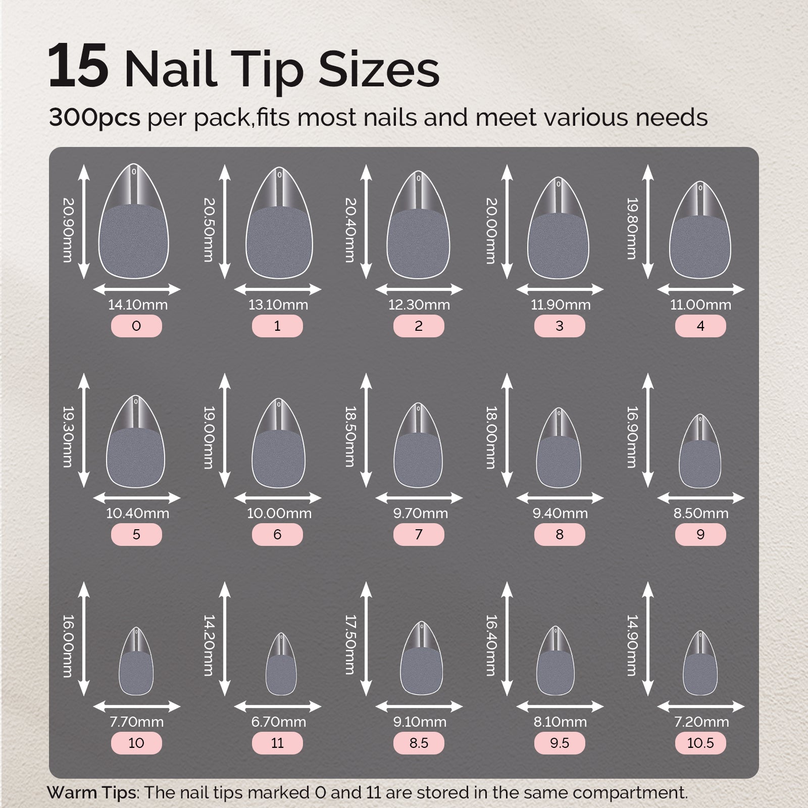 Half Matte Pre-Shaped Acrylic Nail Extension Tips - 图片6