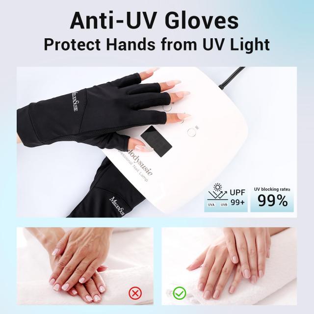Premium UV Shield Manicure Gloves