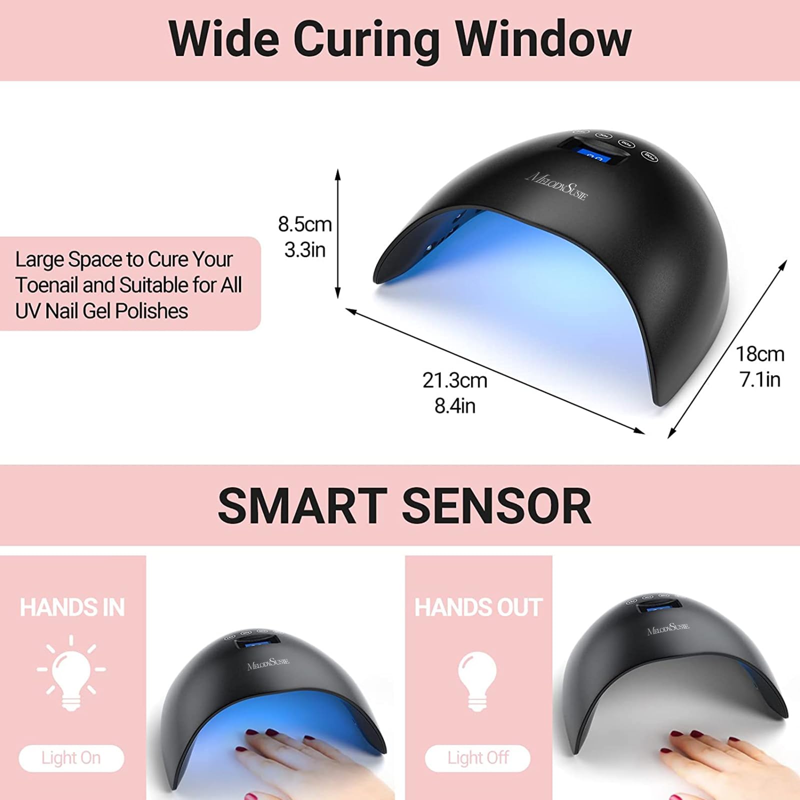 EOS 3 (P-Plus24T) LED/UV Nail Lamp - 图片6