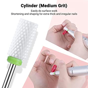 Professional Ceramic Nail Drill Bits Set (4Pcs) (US ONLY) - 图片4
