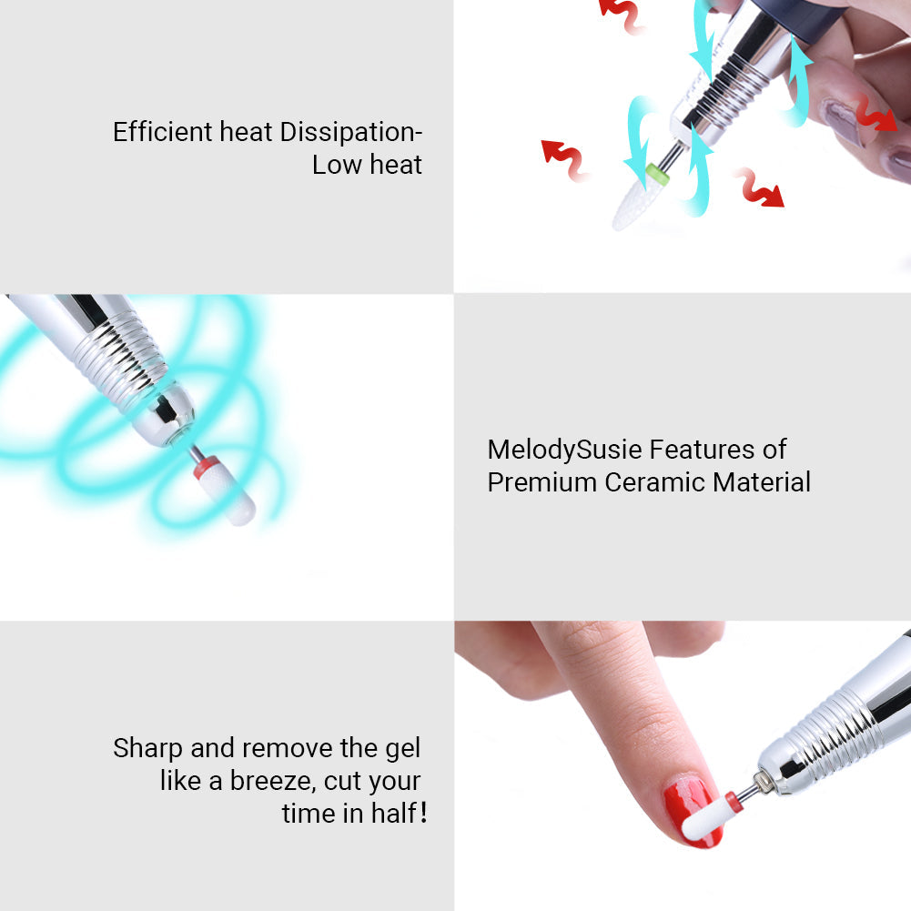 Professional Ceramic Nail Drill Bits Set (5Pcs) - 图片6