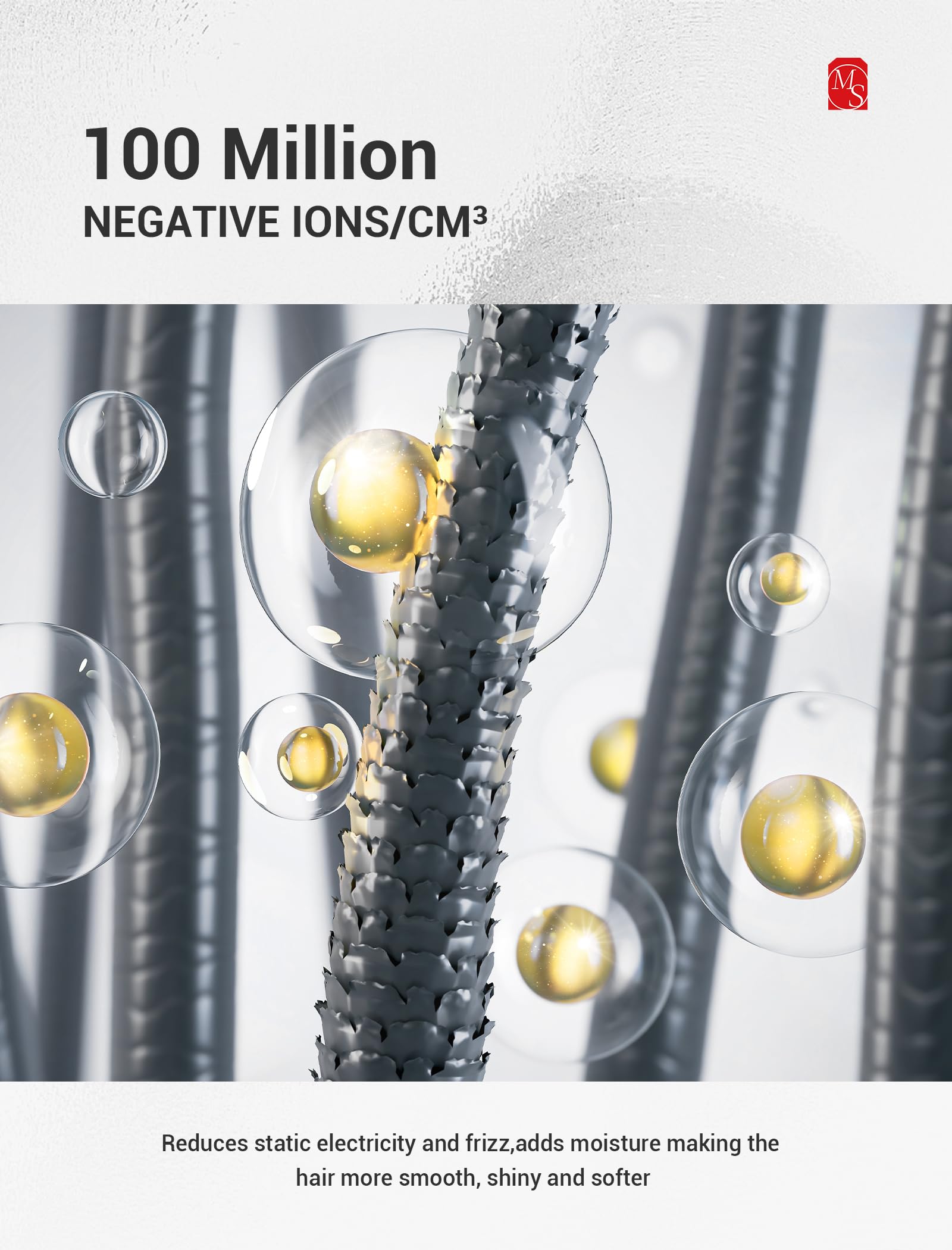 Professional Portable High Speed Hair Dryer - White - 图片4