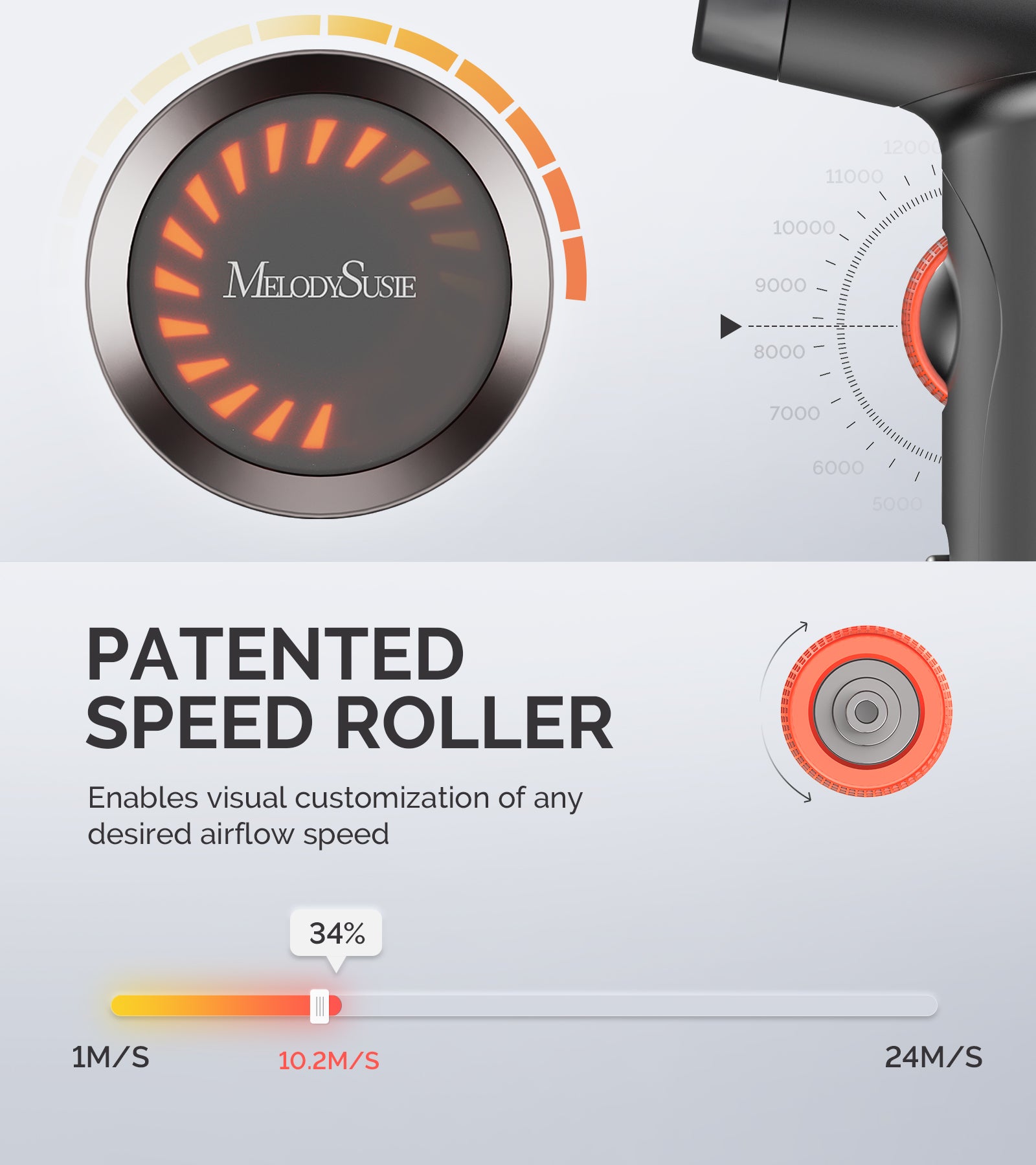 Professional Portable Ionic Hair Dryer 120,000 RPM - Black (US ONLY) - 图片4