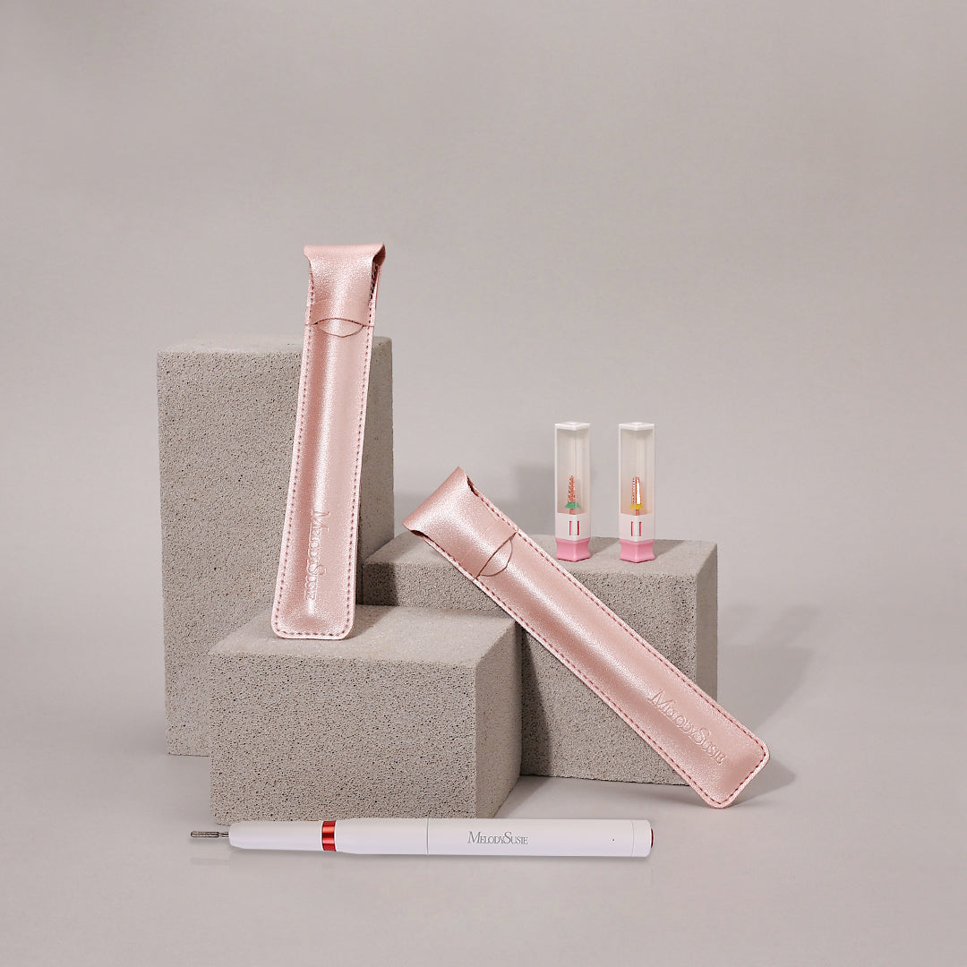 PU Leather Nail Drill Handpiece Protective Cover Sleeve - 图片4