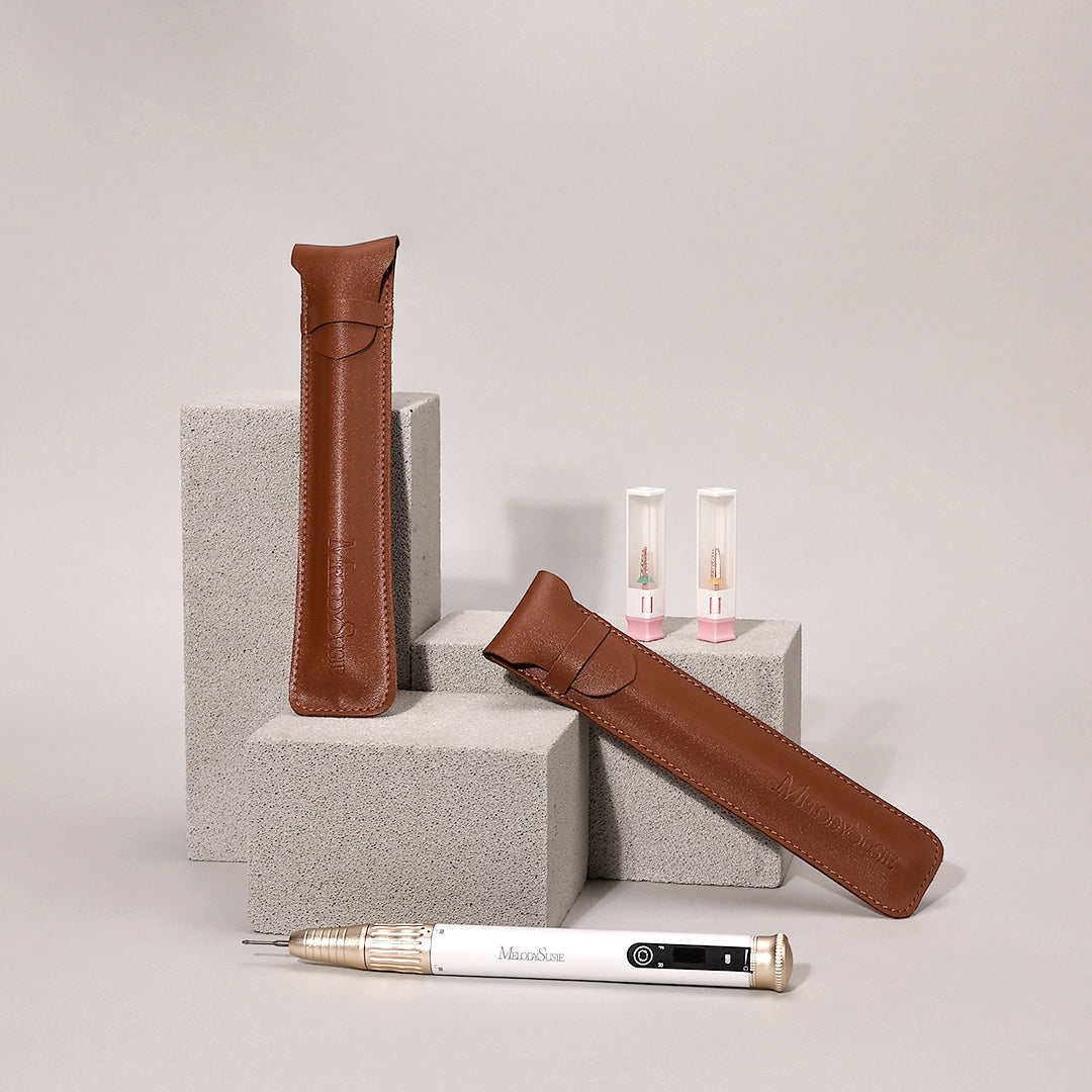 PU Leather Nail Drill Handpiece Protective Cover Sleeve - 图片5