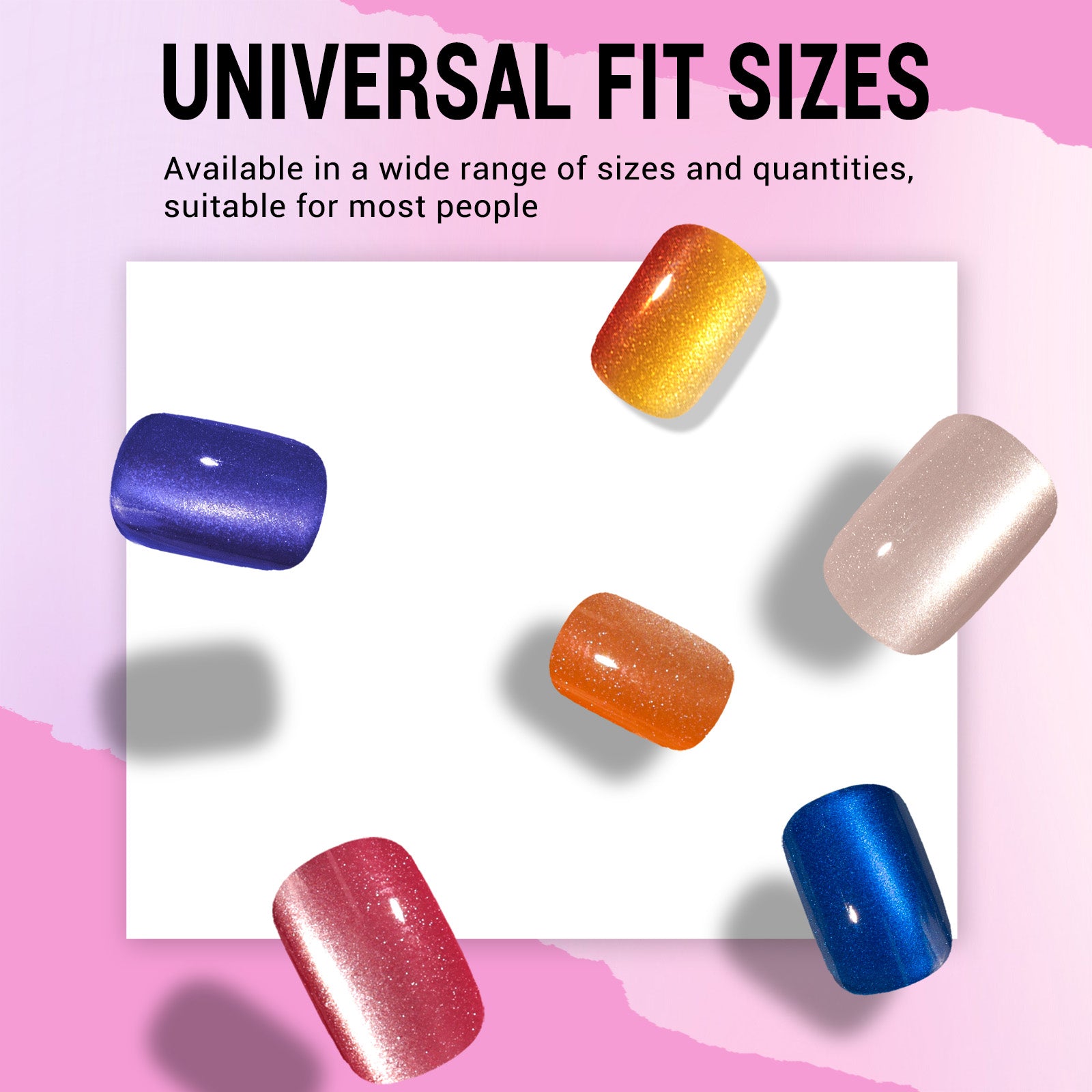 Purple Cat Eye Press On Nails Kit - US ONLY - 图片5