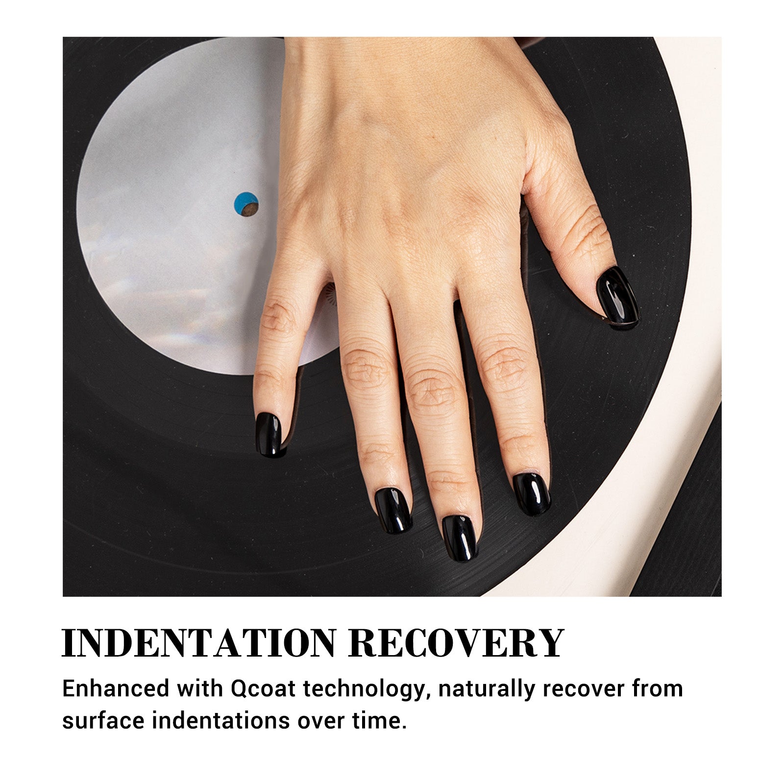 Qcoat Fully Cured Gel Nail Strips - Black(US ONLY) - Image5