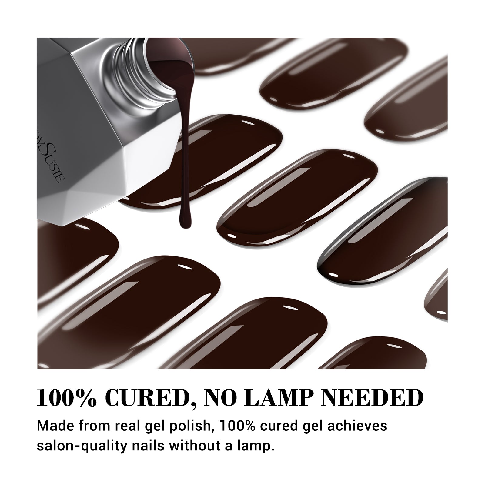 Qcoat Fully Cured Gel Nail Strips - Chocolate(US ONLY) - 图片2