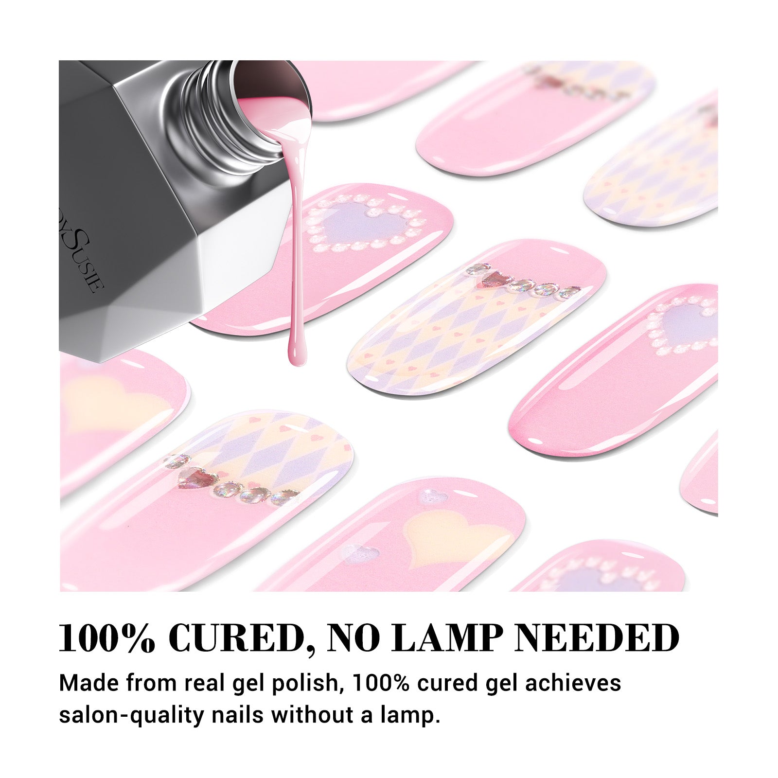 Qcoat Fully Cured Gel Nail Strips Gift Box - 图片7