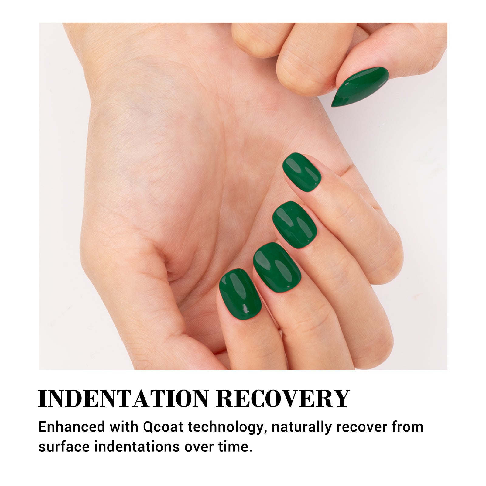 Qcoat Fully Cured Gel Nail Strips - Green (US ONLY) - 图片5