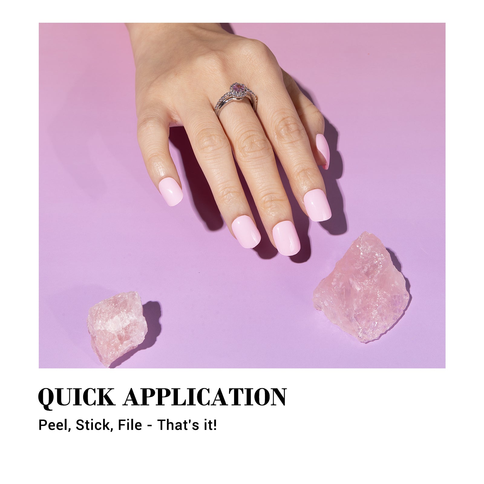 Qcoat Fully Cured Gel Nail Strips - Lavender(US ONLY) - 图片4