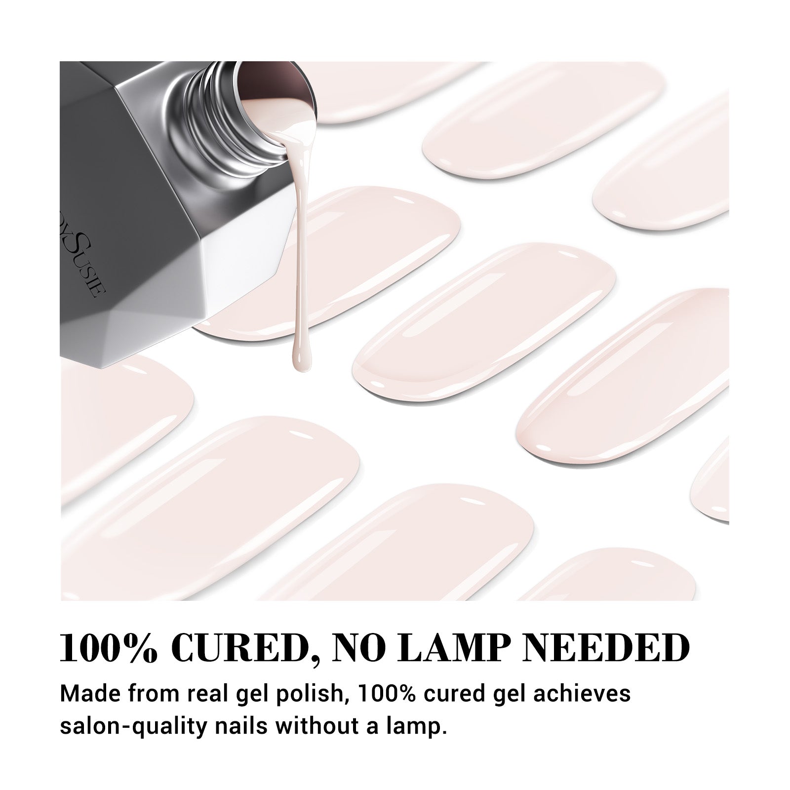 Qcoat Fully Cured Gel Nail Strips - Milky White(US ONLY) - 图片2