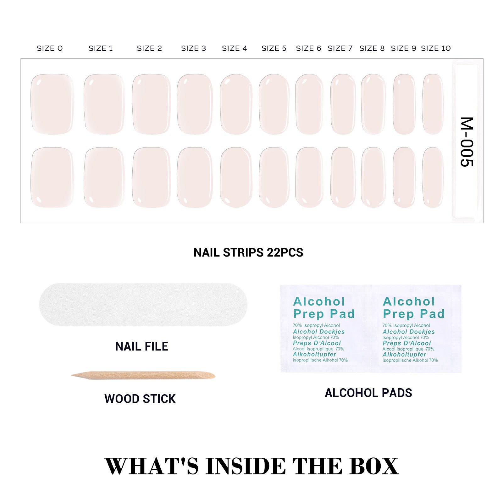 Qcoat Fully Cured Gel Nail Strips - Milky White(US ONLY) - 图片3