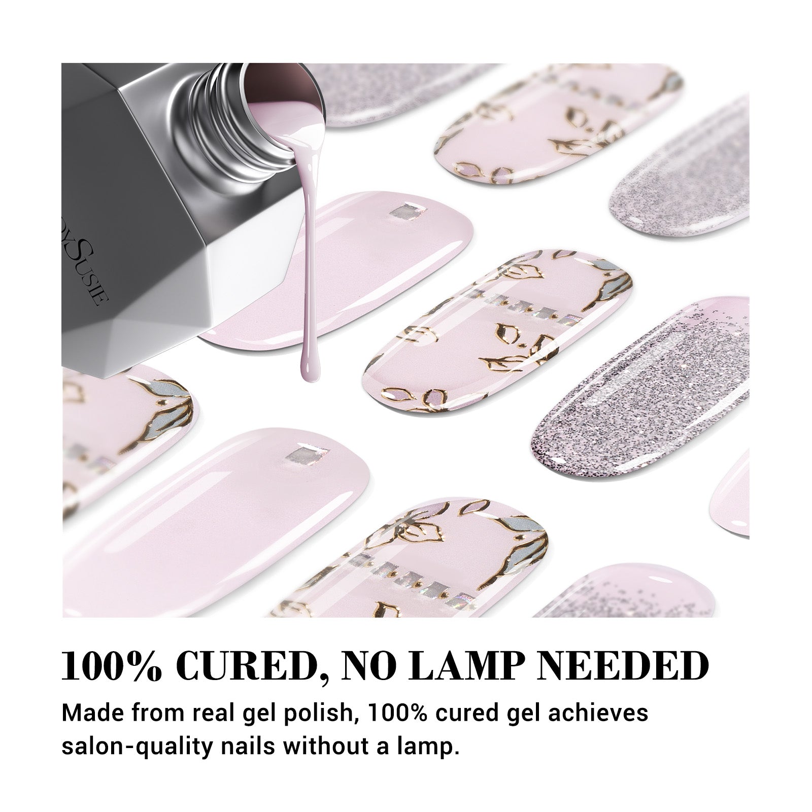 Qcoat Fully Cured Gel Nail Strips - Nude Fresh(US ONLY) - 图片2