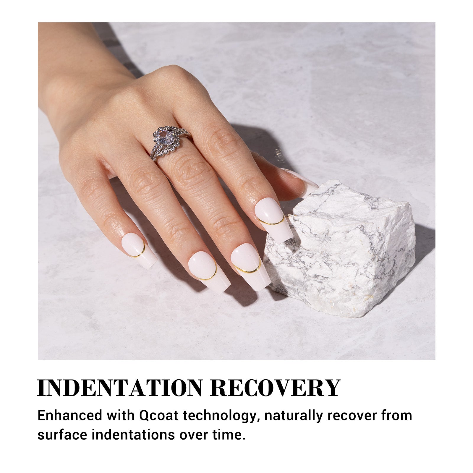 Qcoat Fully Cured Gel Nail Strips - Pink French Tips(US ONLY) - 图片5