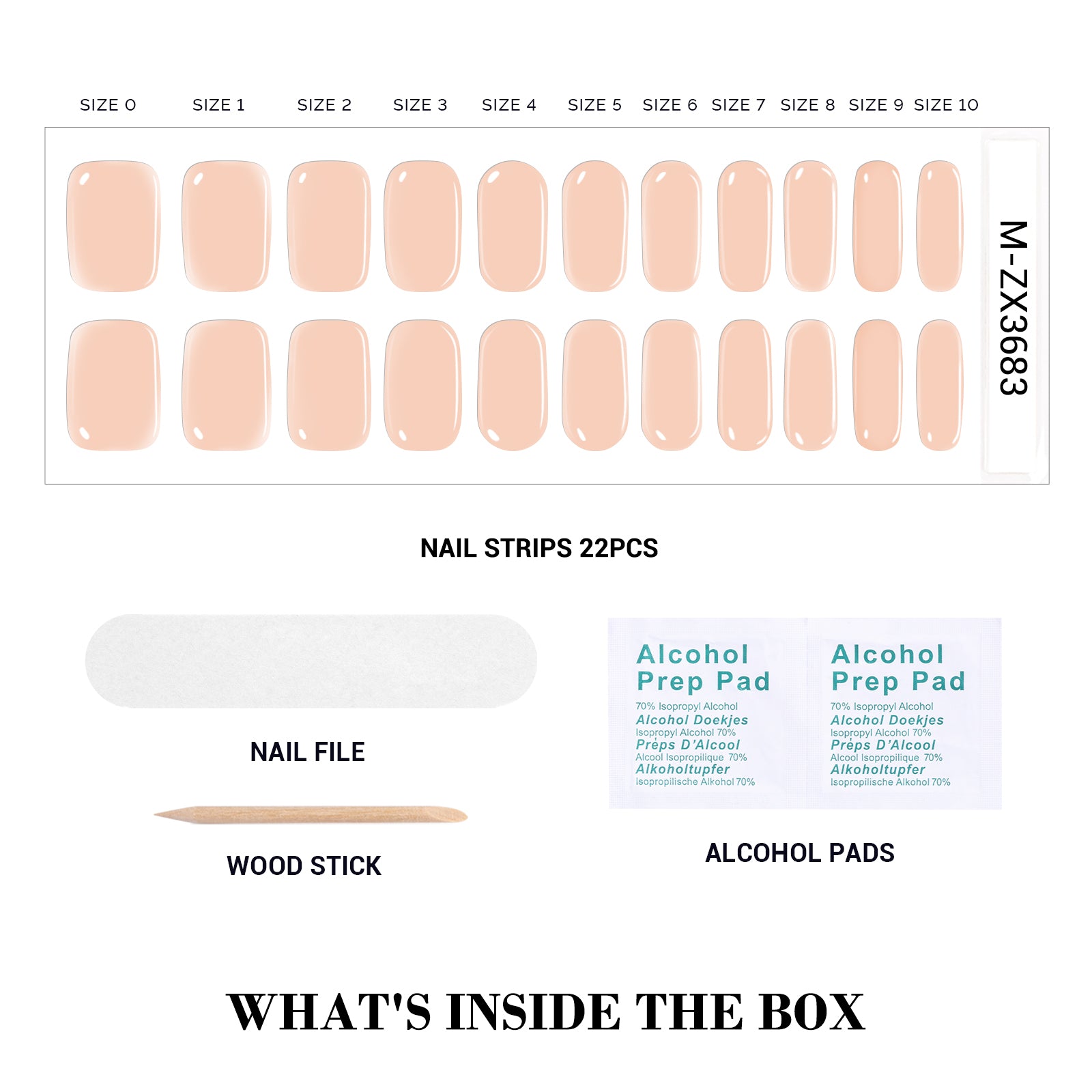 Qcoat Fully Cured Gel Nail Strips - Pinkish Orange(US ONLY) - 图片3