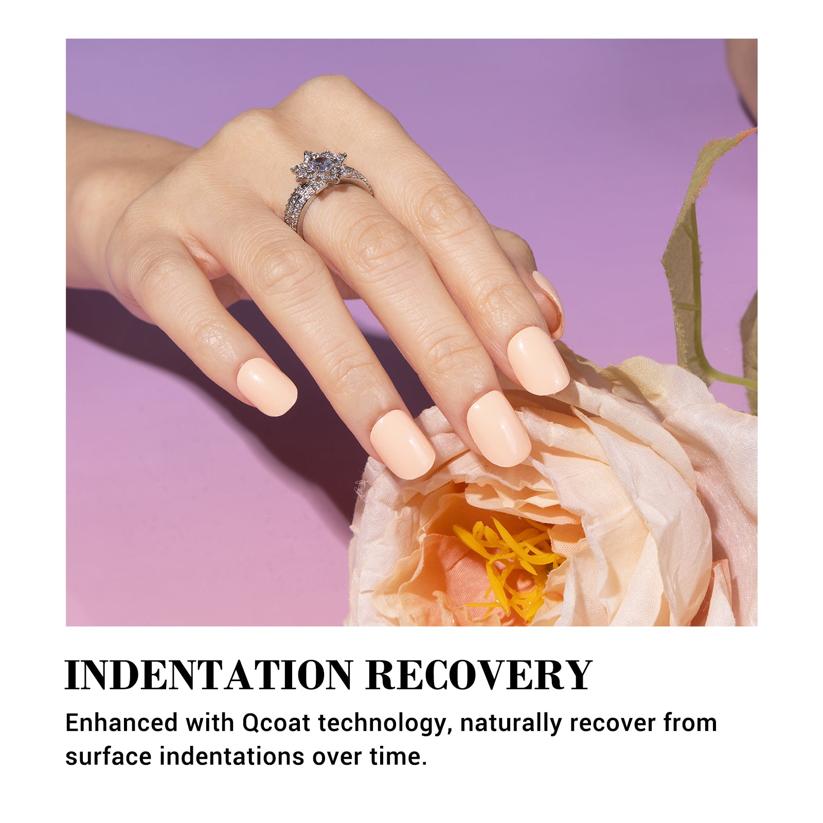 Qcoat Fully Cured Gel Nail Strips - Pinkish Orange(US ONLY) - 图片5