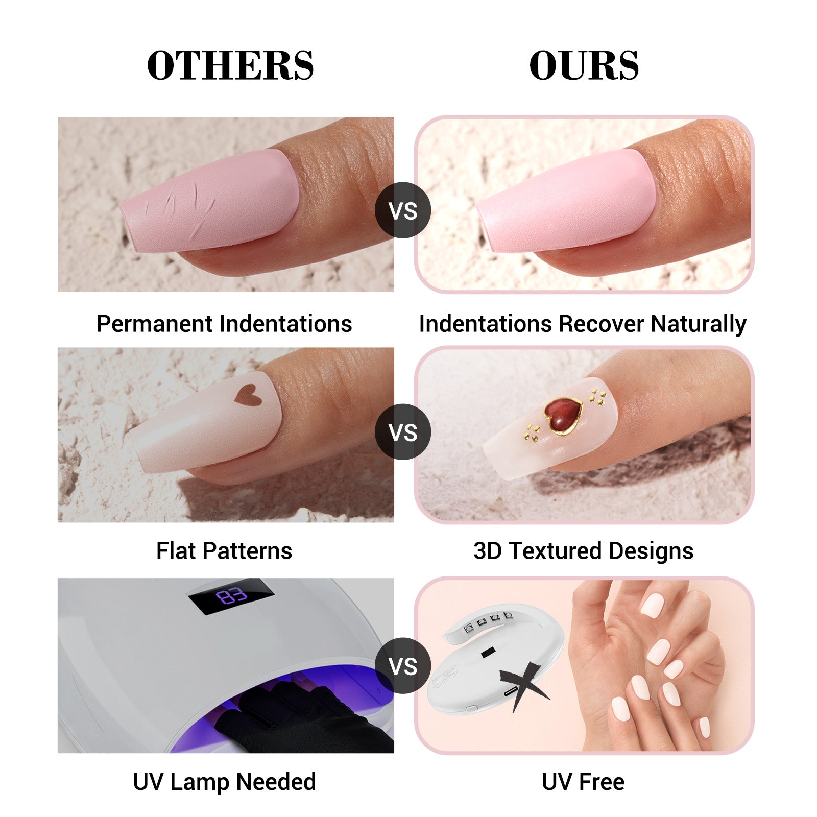 Qcoat Fully Cured Gel Nail Strips - Red Moonlight(US ONLY) - 图片6