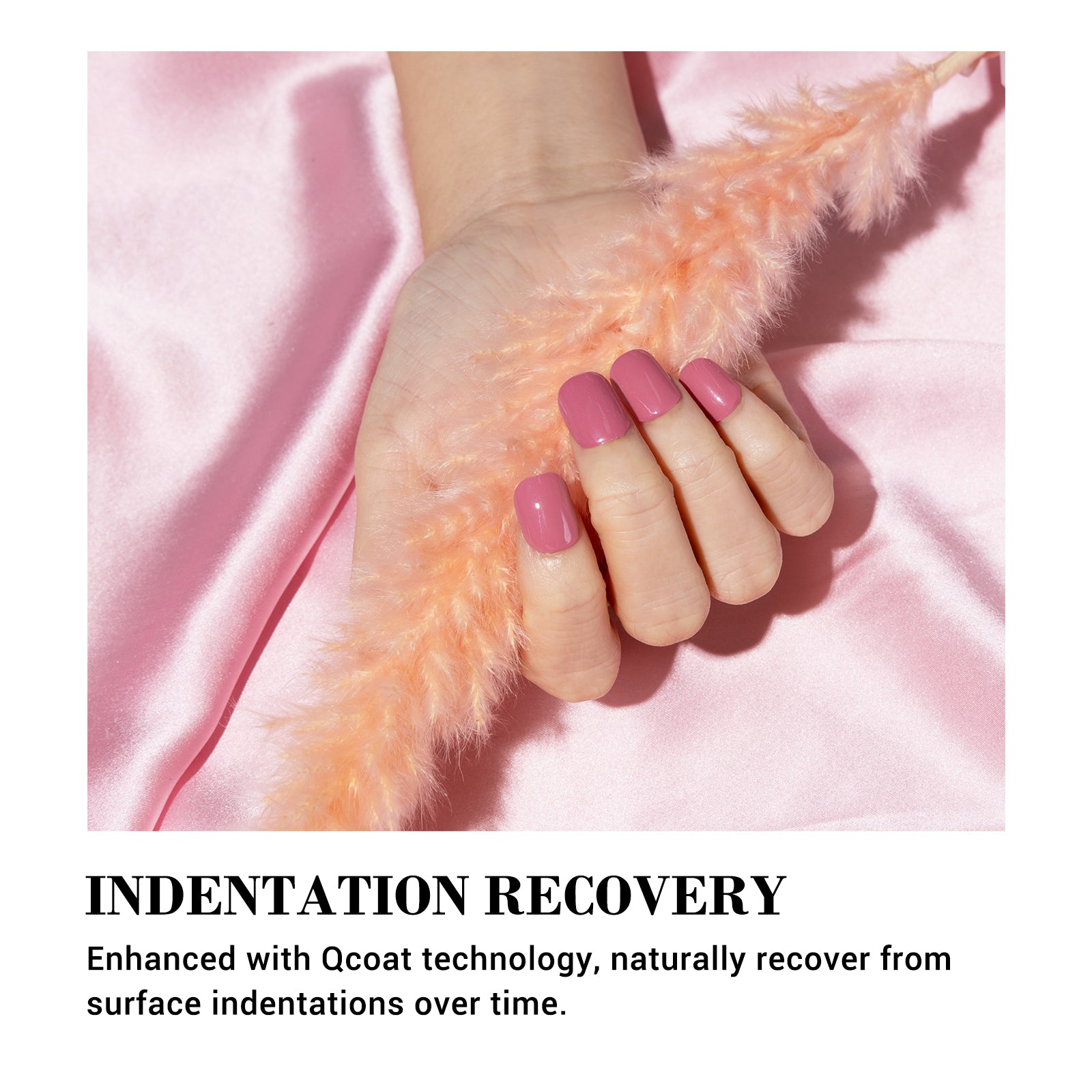 Qcoat Fully Cured Gel Nail Strips - Rose Pink (US ONLY) - 图片5