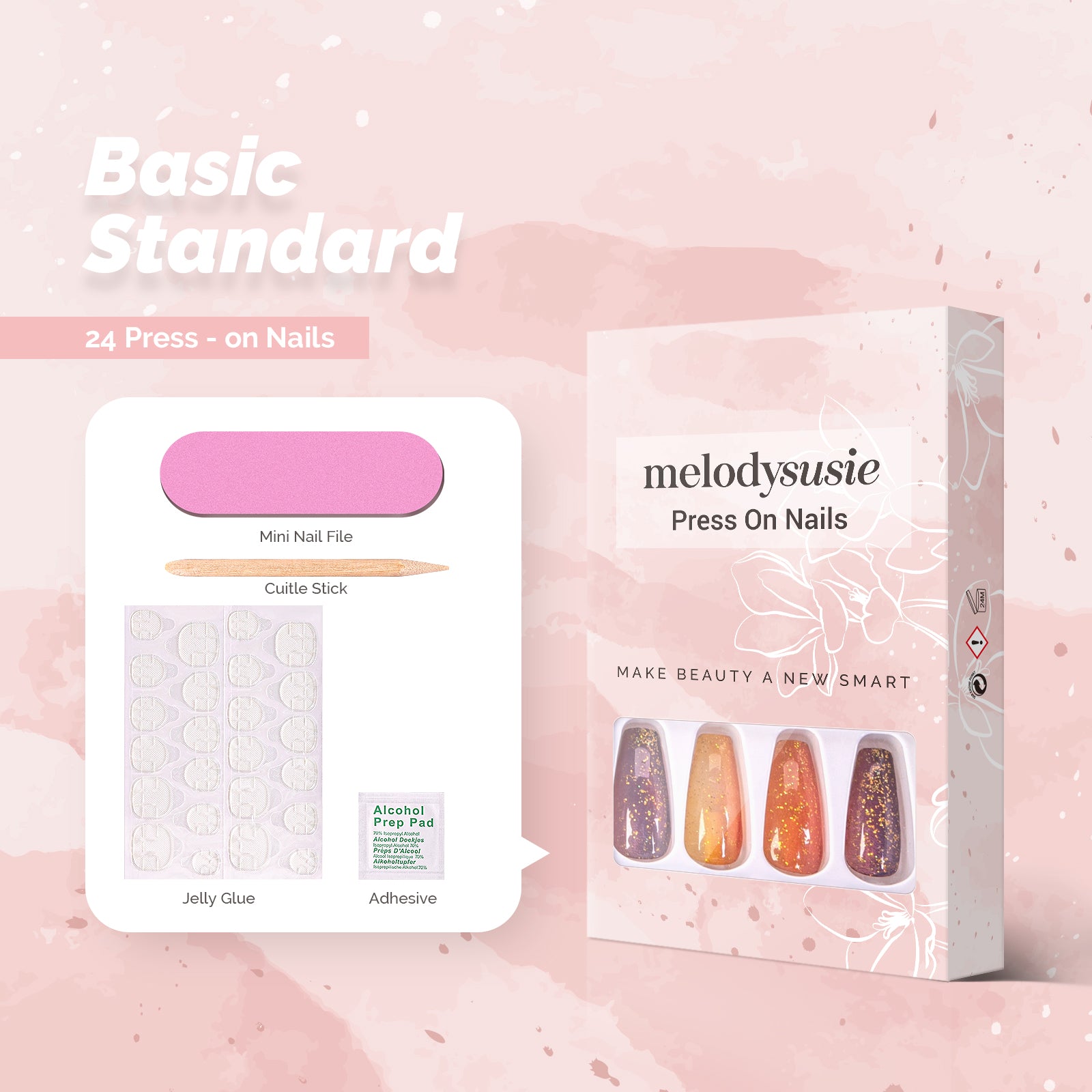 Rainbow Acrylic Press On Nails Kits - 图片3