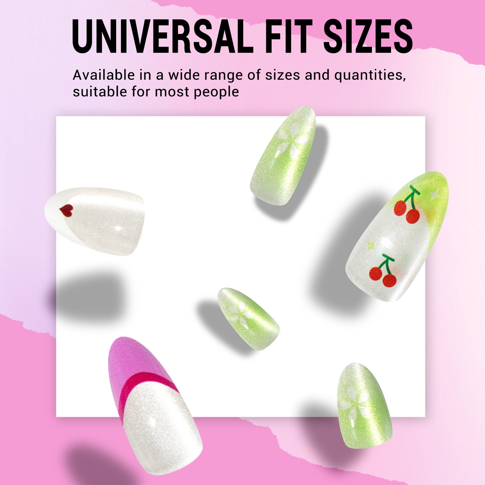 Rainbow Cat Eye Press On Nails Kit - US ONLY - 图片6