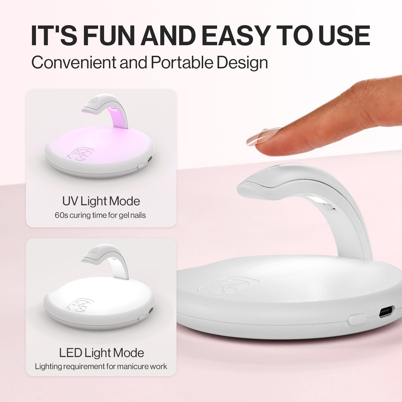 Rechargeable P-Art05M Mini 2 in 1 LED/UV Nail Art Lamp - 图片5
