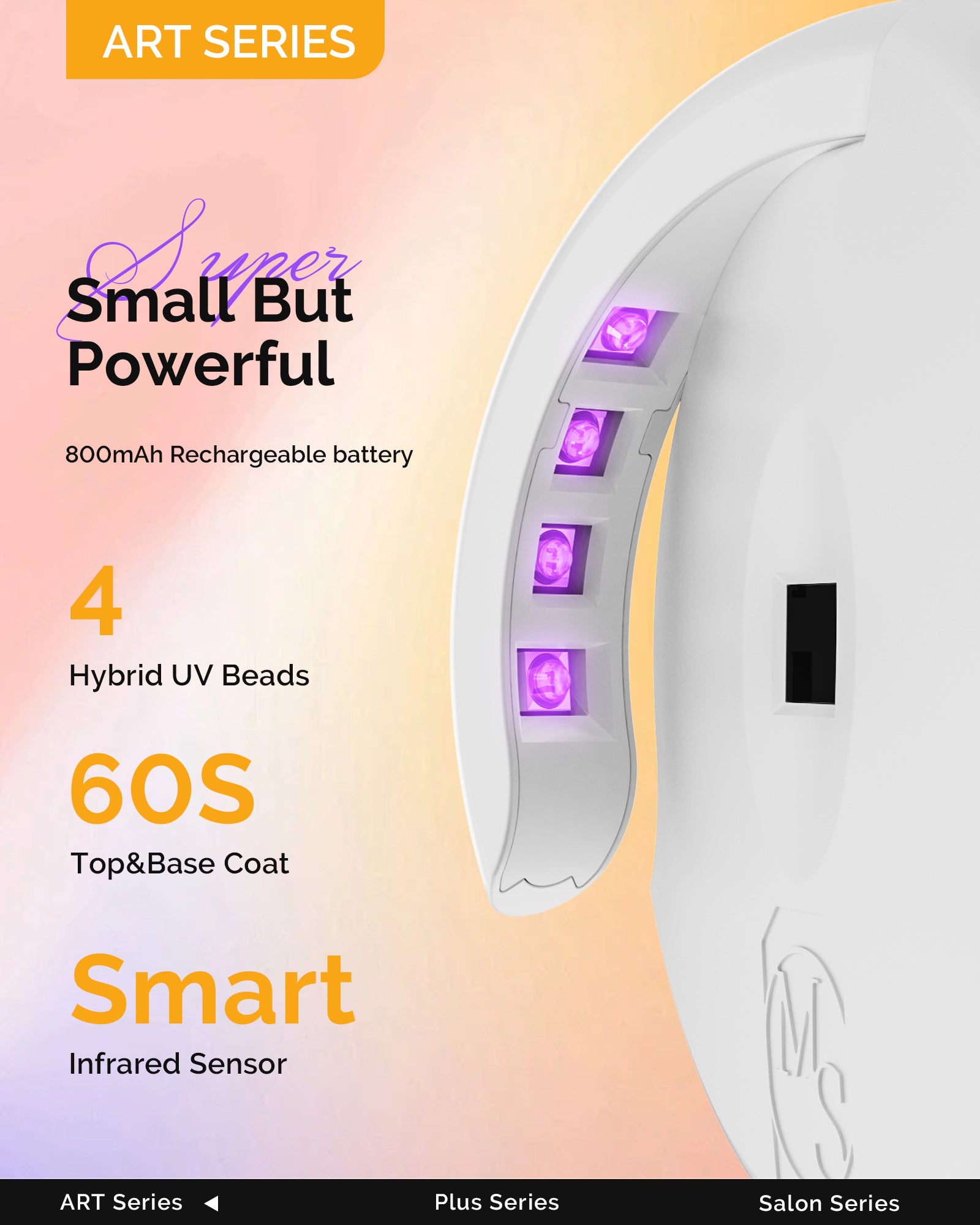 Rechargeable P-Art04M Mini UV Nail Art Lamp - 图片3