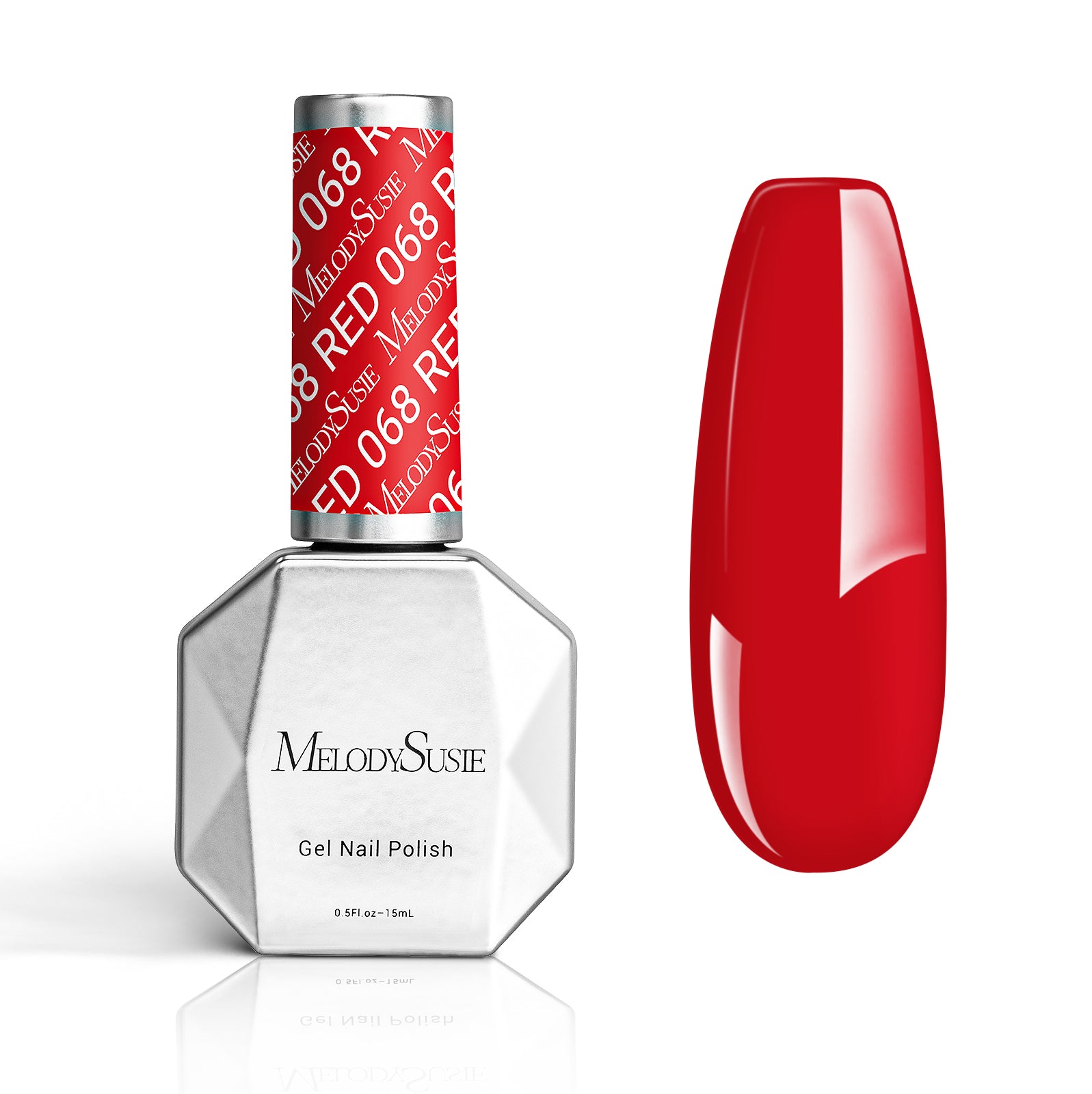 068 Rose Red - TPO-Free Thick Gel Nail Polish (15ml)