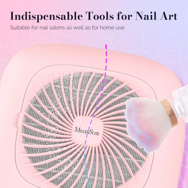Rose Shaped Nail Dust Remover Brush - Small Size