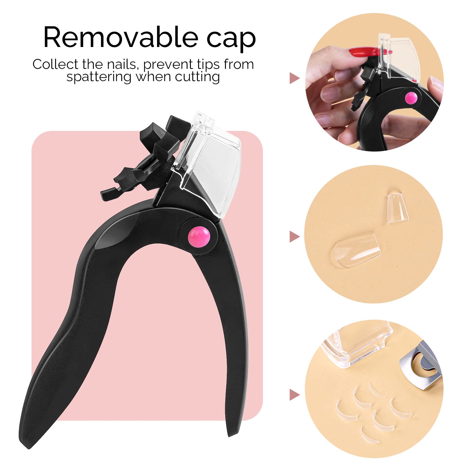 Rotary Adjustable Stainless Steel Acrylic Nail Clippers - 图片9