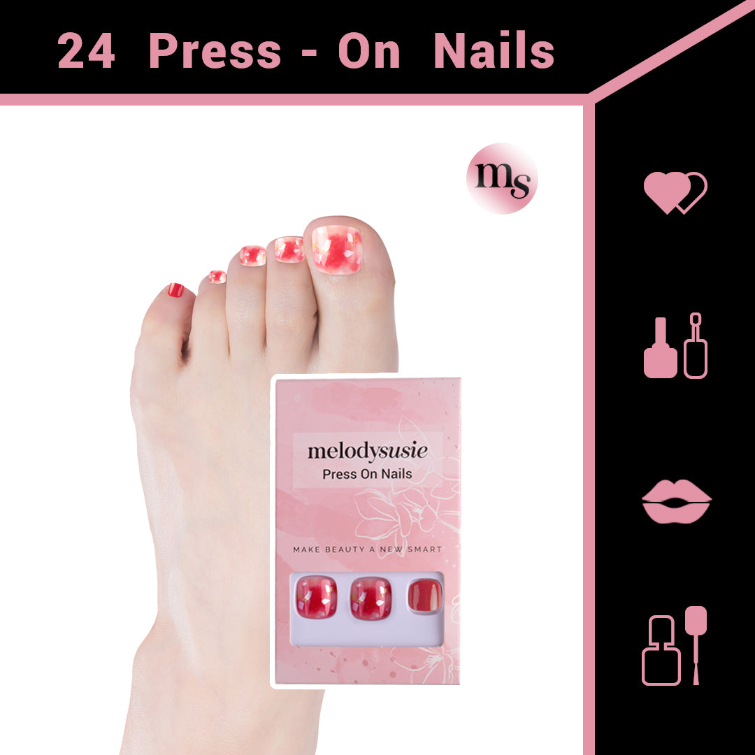 Ruby Acrylic Press On Nails Kits - 图片2