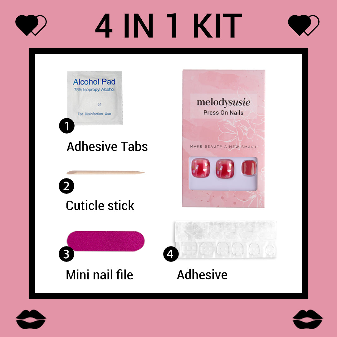 Ruby Acrylic Press On Nails Kits - 图片3