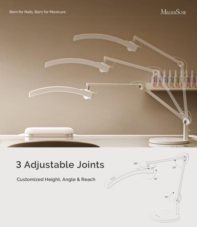 S-Pro25A Nail-Focused 3-Mode Manicure Table Lamp without Nail Lamp