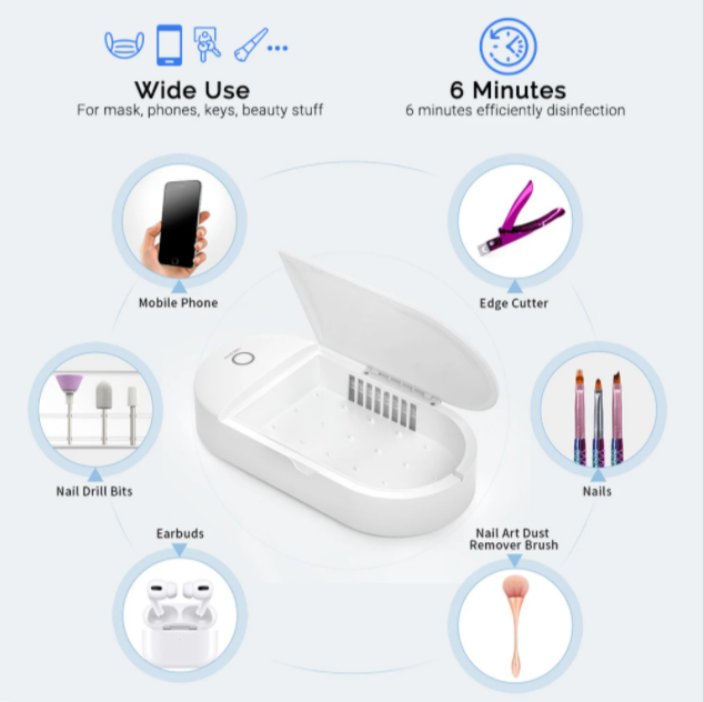 Sanitizer Box Diamond Cuticle Bits Set - 图片4