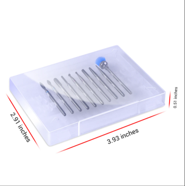 Sanitizer Box Diamond Cuticle Bits Set - 图片5