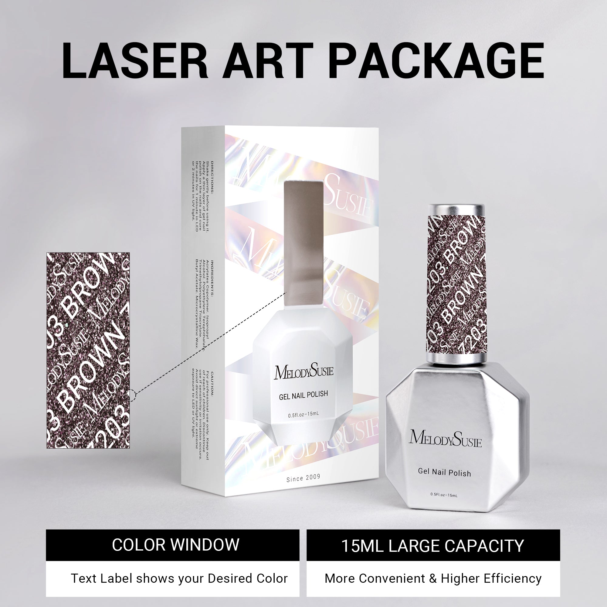 Z203 Saturn Energy Brown - TPO-Free Thick Gel Nail Polish(15ml) - Image4