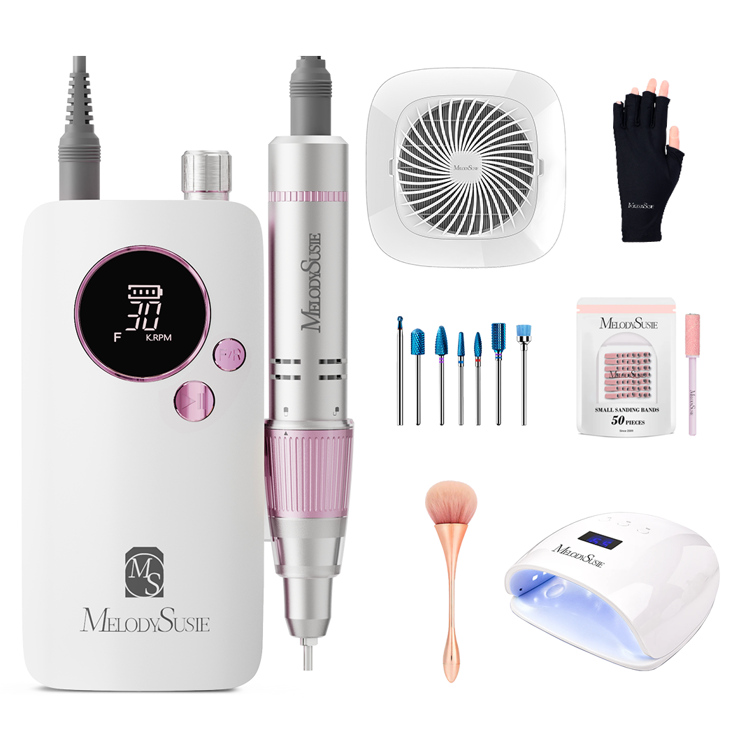 SC320F Rechargeable Nail Drill 30,000RPM Set - 图片2