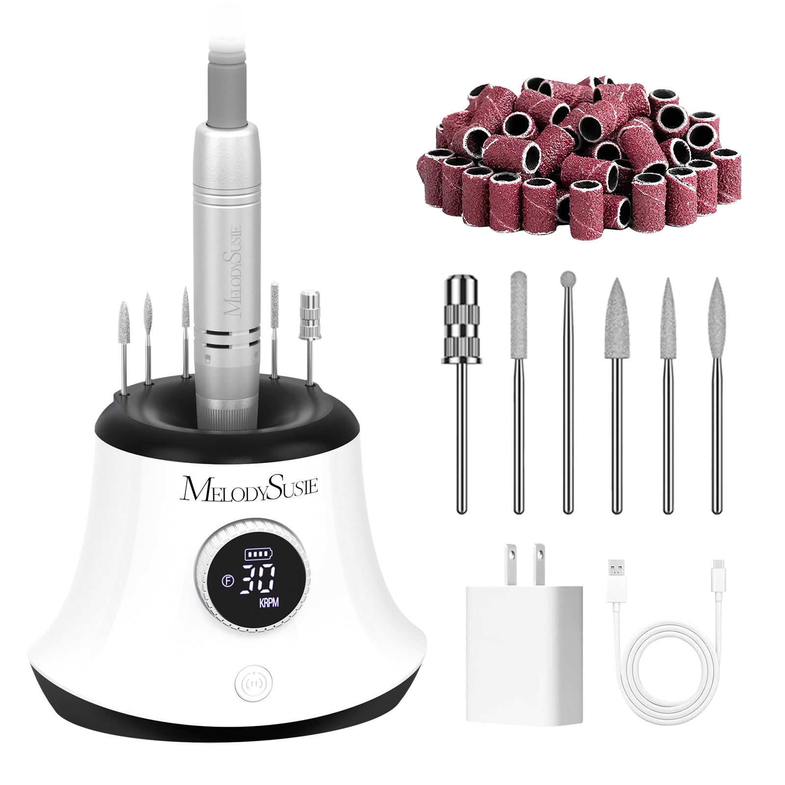 SC320G Desktop Multifunctional Rechargeable Nail Drill 30,000RPM