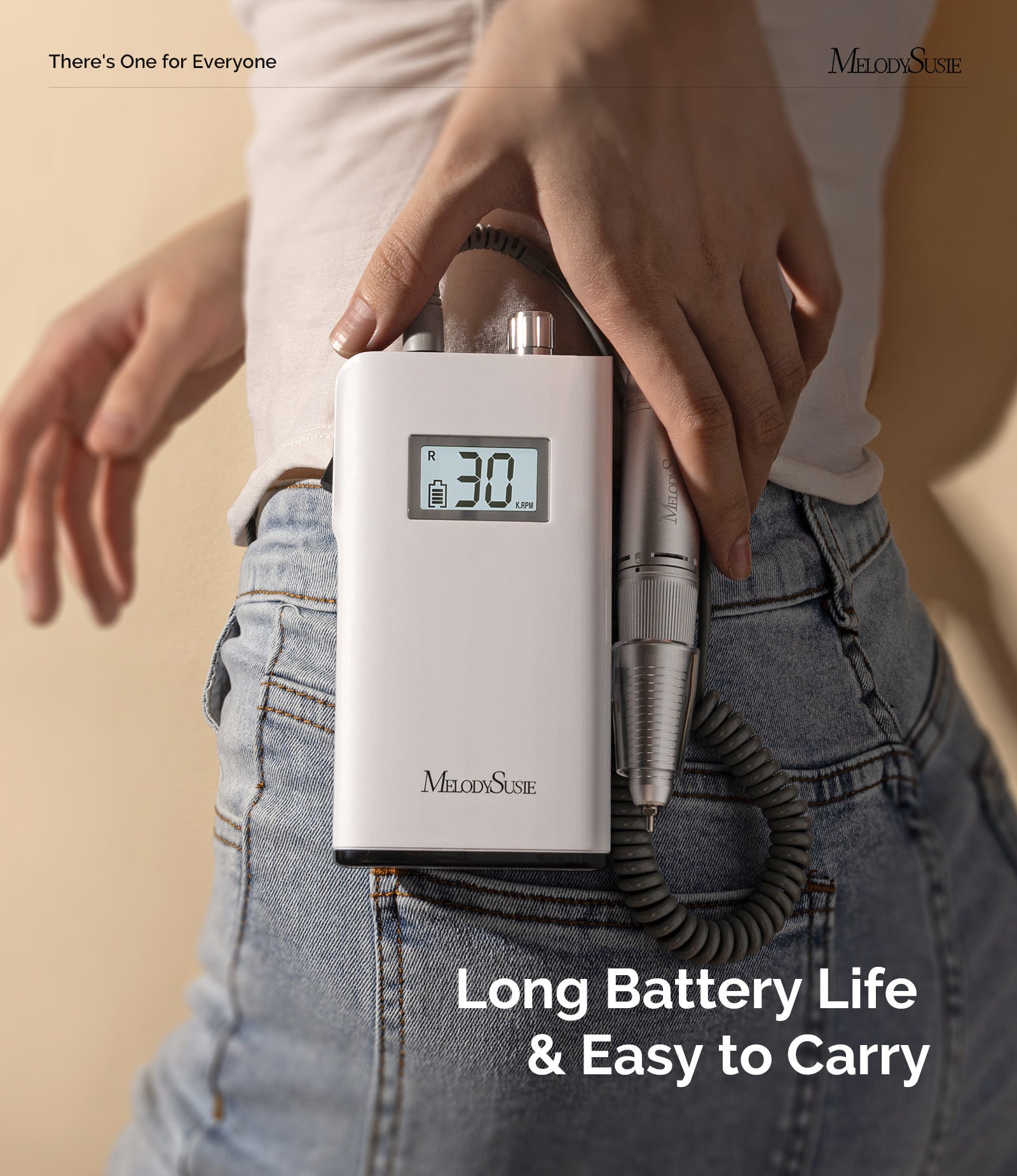 Scamander(SC320H) Clip-On Rechargeable Nail Drill 30,000RPM - 图片2