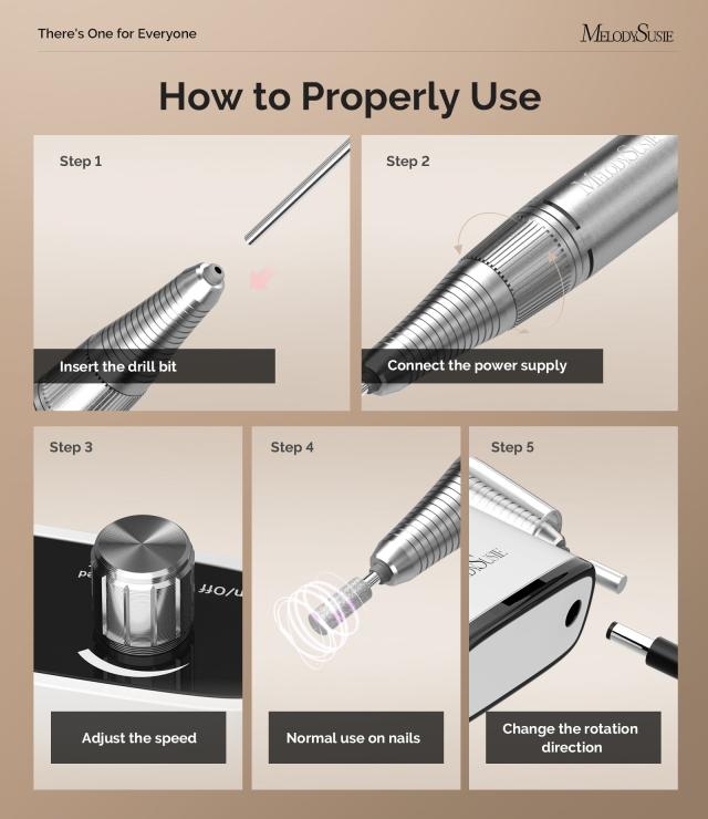 Scamander(SC320H) Clip-On Rechargeable Nail Drill 30,000RPM
