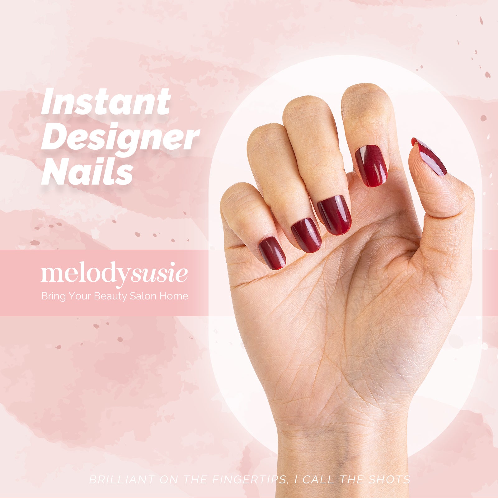 Scarlet Acrylic Press On Nails Kits - 图片2