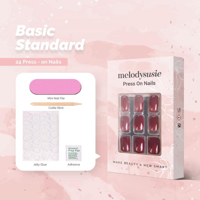 Scarlet Acrylic Press On Nails Kits