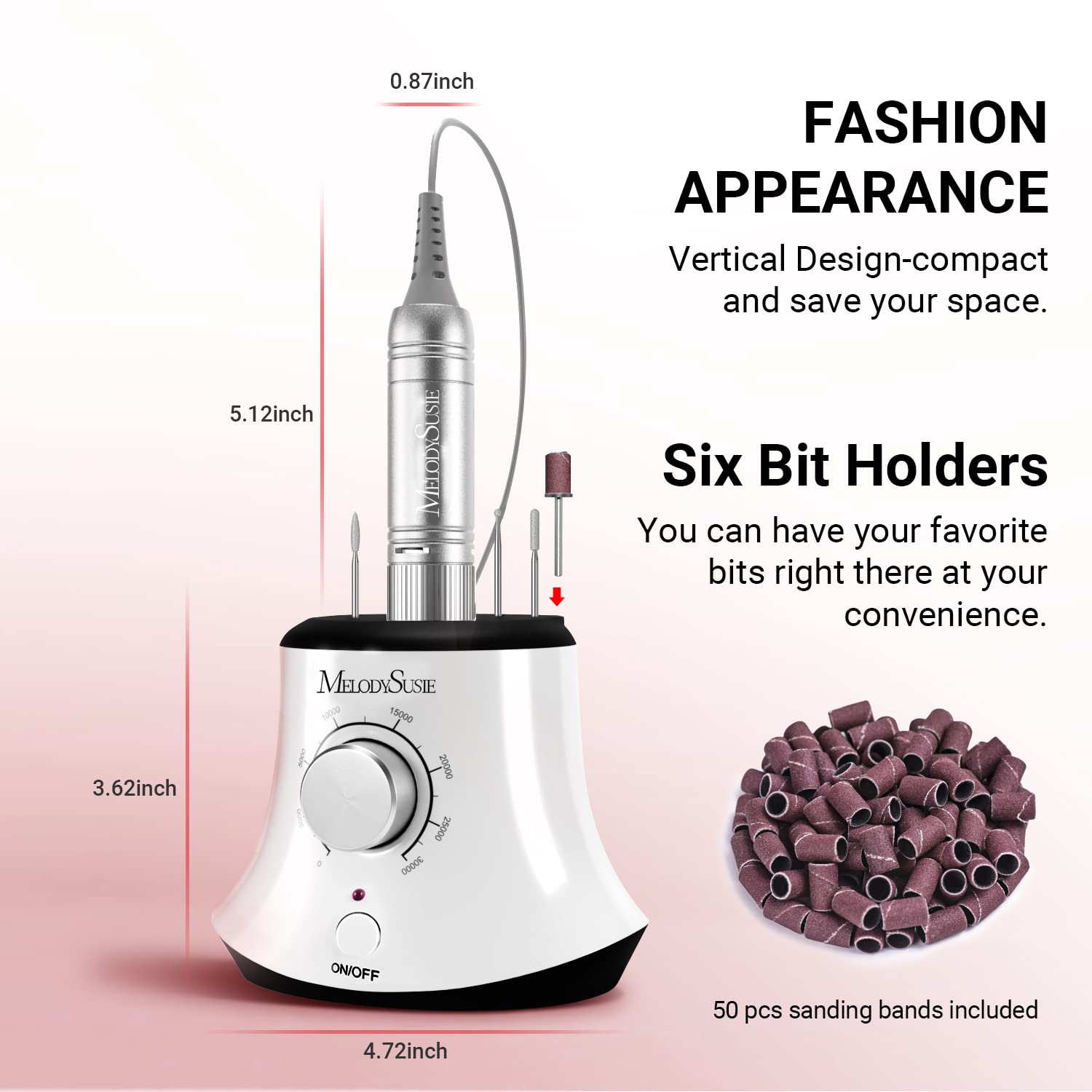 Scarlet(SC320I) Electric Nail Drill 30,000RPM - 图片7