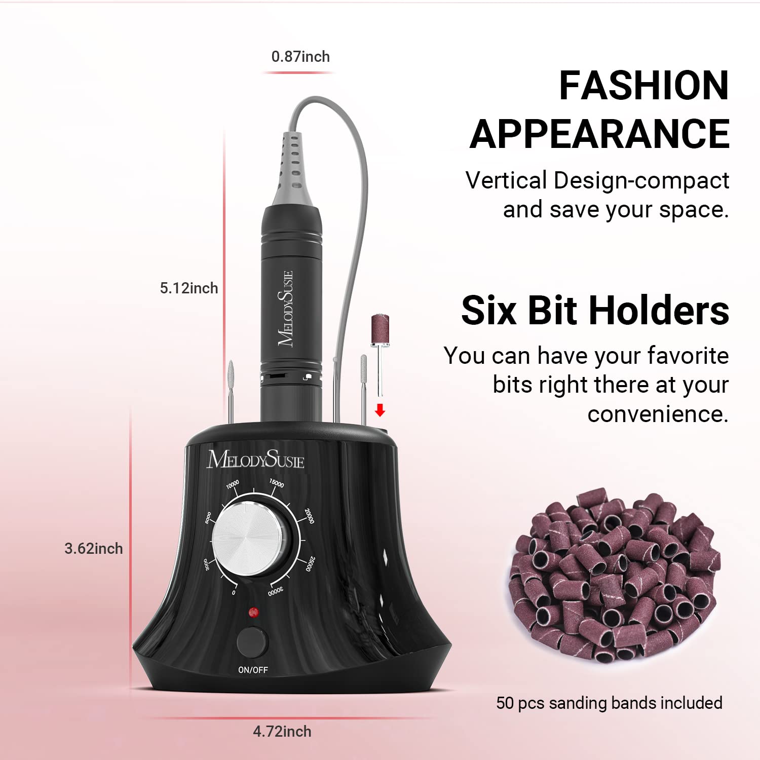 Scarlet(SC320I) Electric Nail Drill 30,000RPM - 图片2